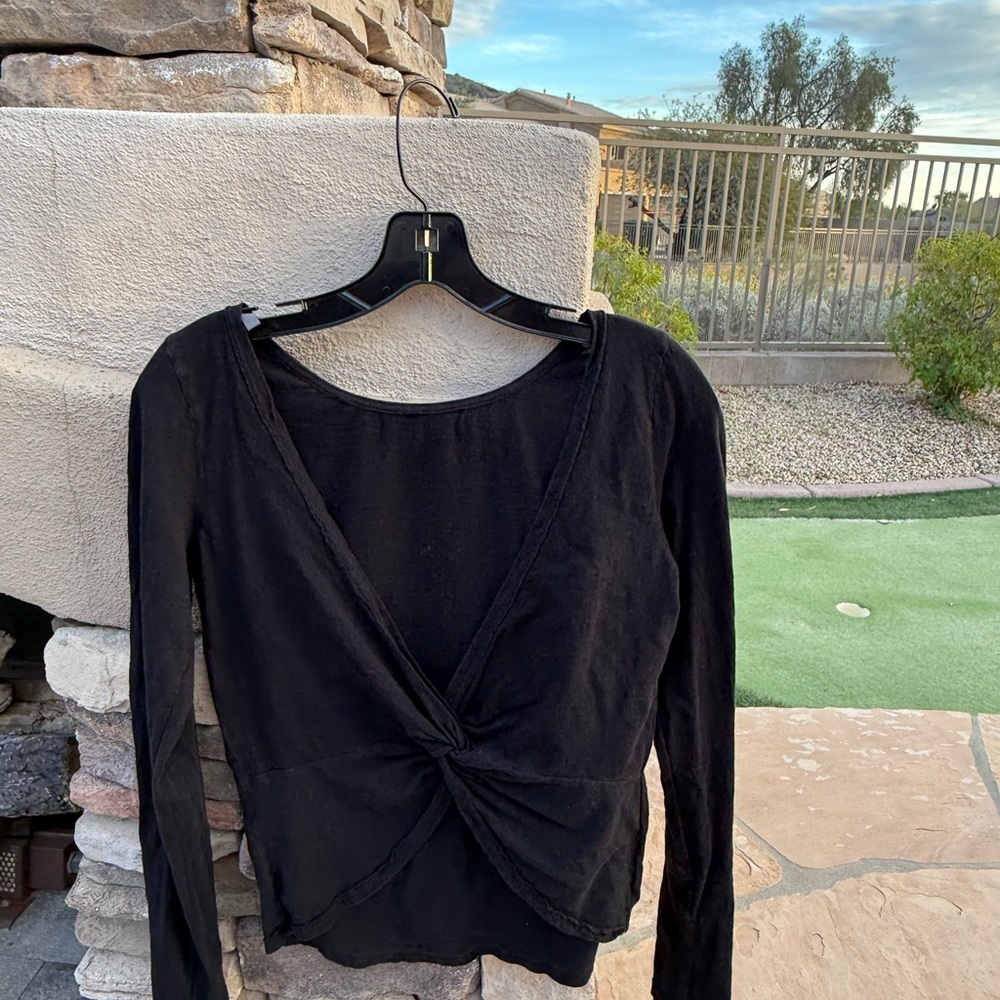 ack knot front long women’s long sleeve  sleeve size small  by VM/M